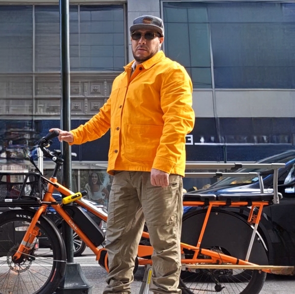 NWT NWOT RARE AF J. CREW CHORE COAT in BLAZE - Picture 2 of 3